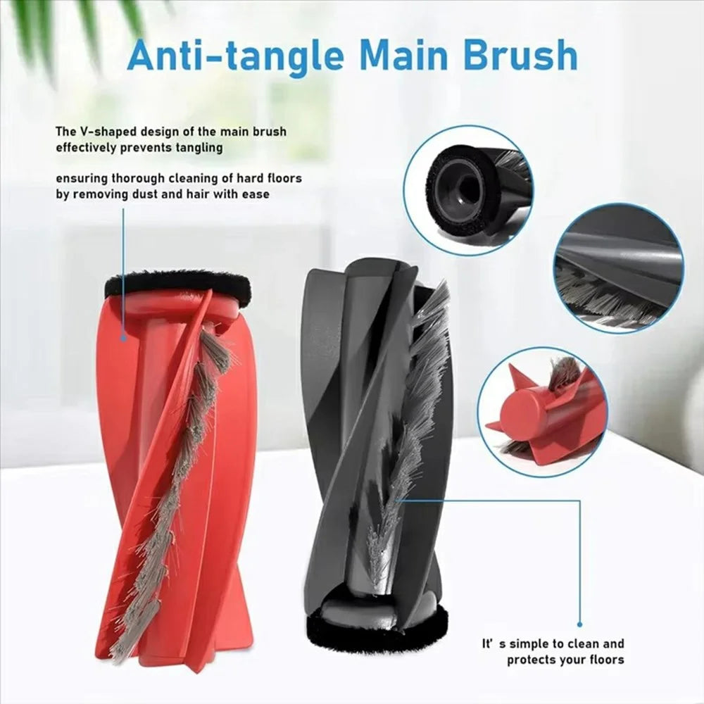 Roller Brushes for Roborock P20 Pro / G30 / G20S Ultra / Qrevo Edge / Qrevo Curv Main Brush Vacuum Cleaner Replacement Part - 4