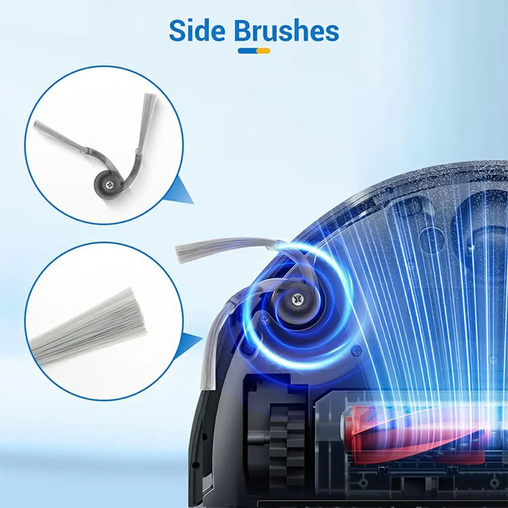 2PCS Side Brushes For Roborock P20 Pro / G30 / G20S Ultra / Qrevo Edge / Qrevo Curv Replacement Parts Vacuum Cleaner Accessories - 3