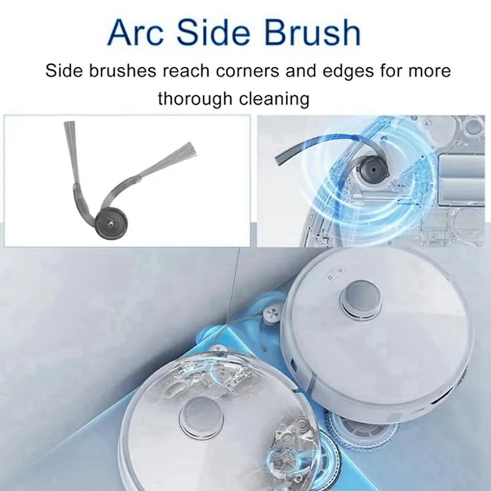 2PCS Side Brushes For Roborock P20 Pro / G30 / G20S Ultra / Qrevo Edge / Qrevo Curv Replacement Parts Vacuum Cleaner Accessories - 4