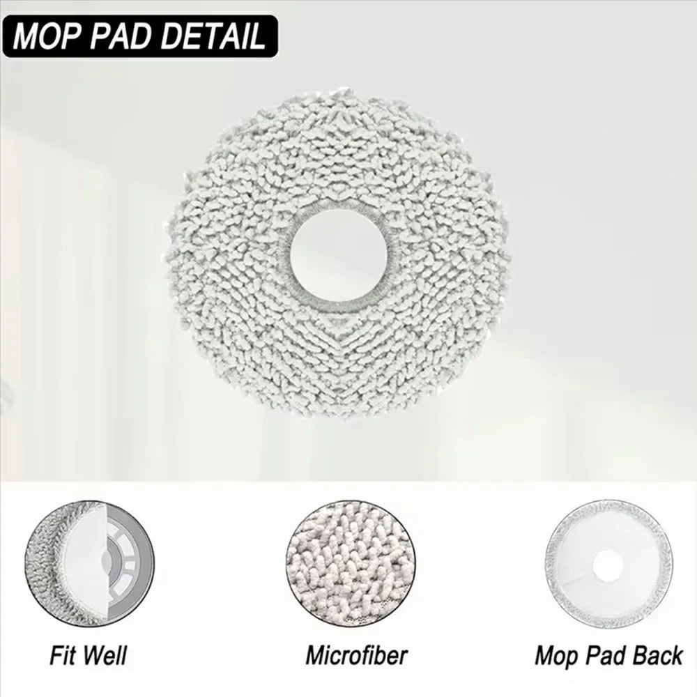 For Roborock P10 / P10 Pro / P10S Pro / P10S Pro+ / G20S Ultra / Dreame S10 / S10 Pro / S10+ Mop Cloth Robot Vacuum Cleaner Replacement Cleaning Pad - 3