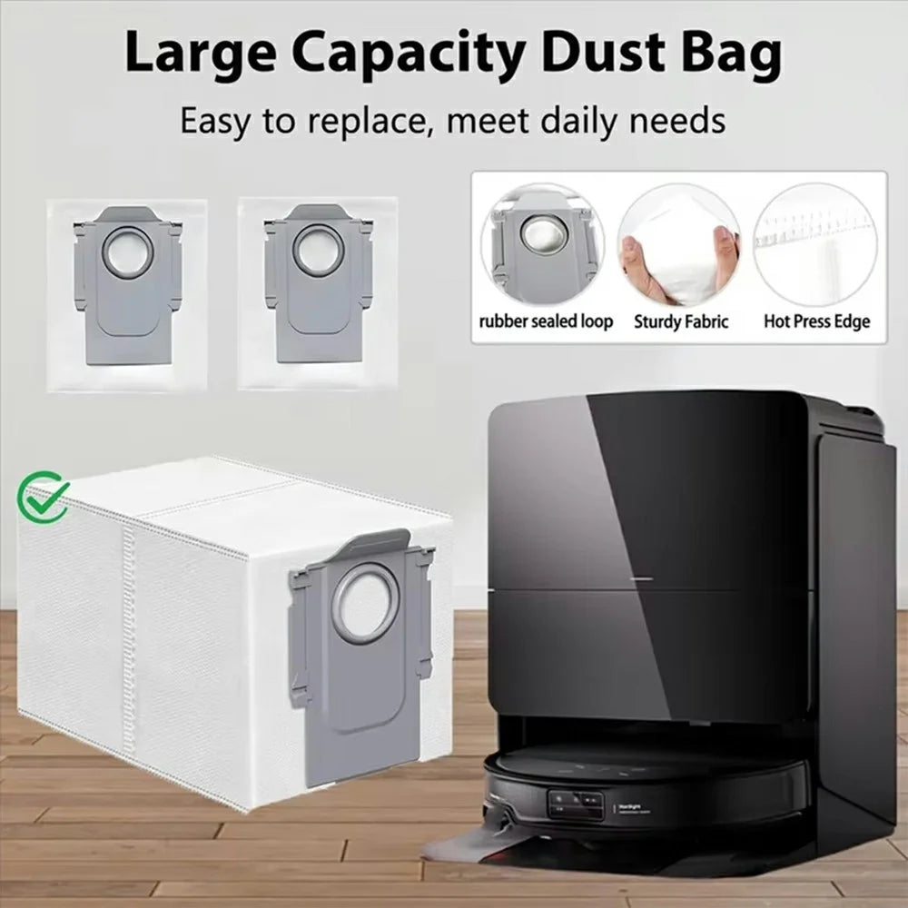 Dust Bags For Roborock T7S / T7S+ /  G20 / G10 / G10S / G10S Pro /  G10S Pure / S7 /  S7 Max / S70 / S75 Robot Vacuum Cleaner Accessories - 3