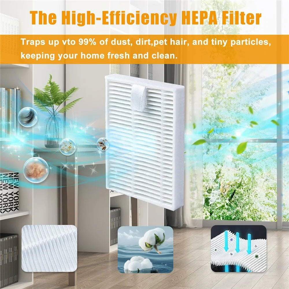 For Xiaomi Mijia 3C Ultra / iRobot Roomba 105 Combo / iRobot Essential / iRobot Y0140 / Y01420 / 00120 / 00110 Replacement Filter Vacuum Cleaner Spart - 3