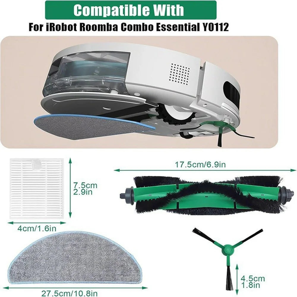 For Xiaomi Mijia 3C Ultra / iRobot Roomba 105 Combo / iRobot Y01420 / iRobot 00120 / iRobot 00110 Vacuum Cleaner Replacement Mop Cloth - 6