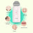 KICA PFCB Electric Pore Cleaner IPX6 Waterproof Ultrasonic Vibration Massage Facial Cleansing Device - Light Pink - 6