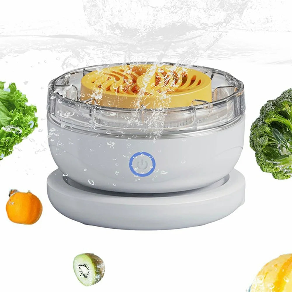 Wireless Fruit Vegetable Cleaner Purifier Food Washer Electrolysis Sterilizer Pesticide Remover Disinfection Machine - 2