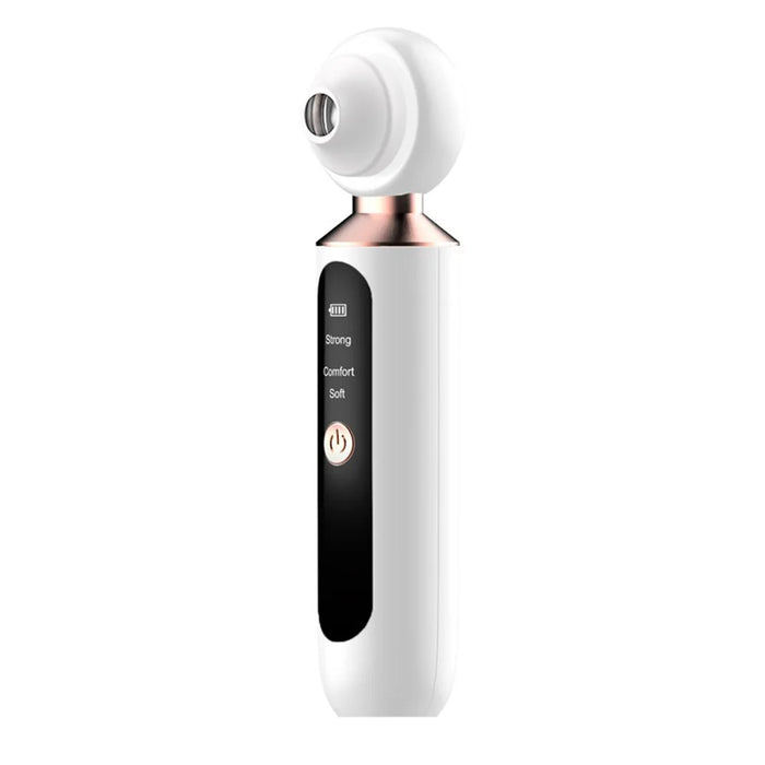 2061 Visual Blackhead Remover USB Rechargeable Face Pore Cleaner with 3 Suction Heads - 1