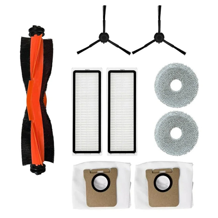 9Pcs / Set For Xiaomi Robot Vacuum X20 Pro  /  X20 Max Replacement Parts Kit with Main Brush Side Brush Filter Mop Cloth Dust Bag - 1