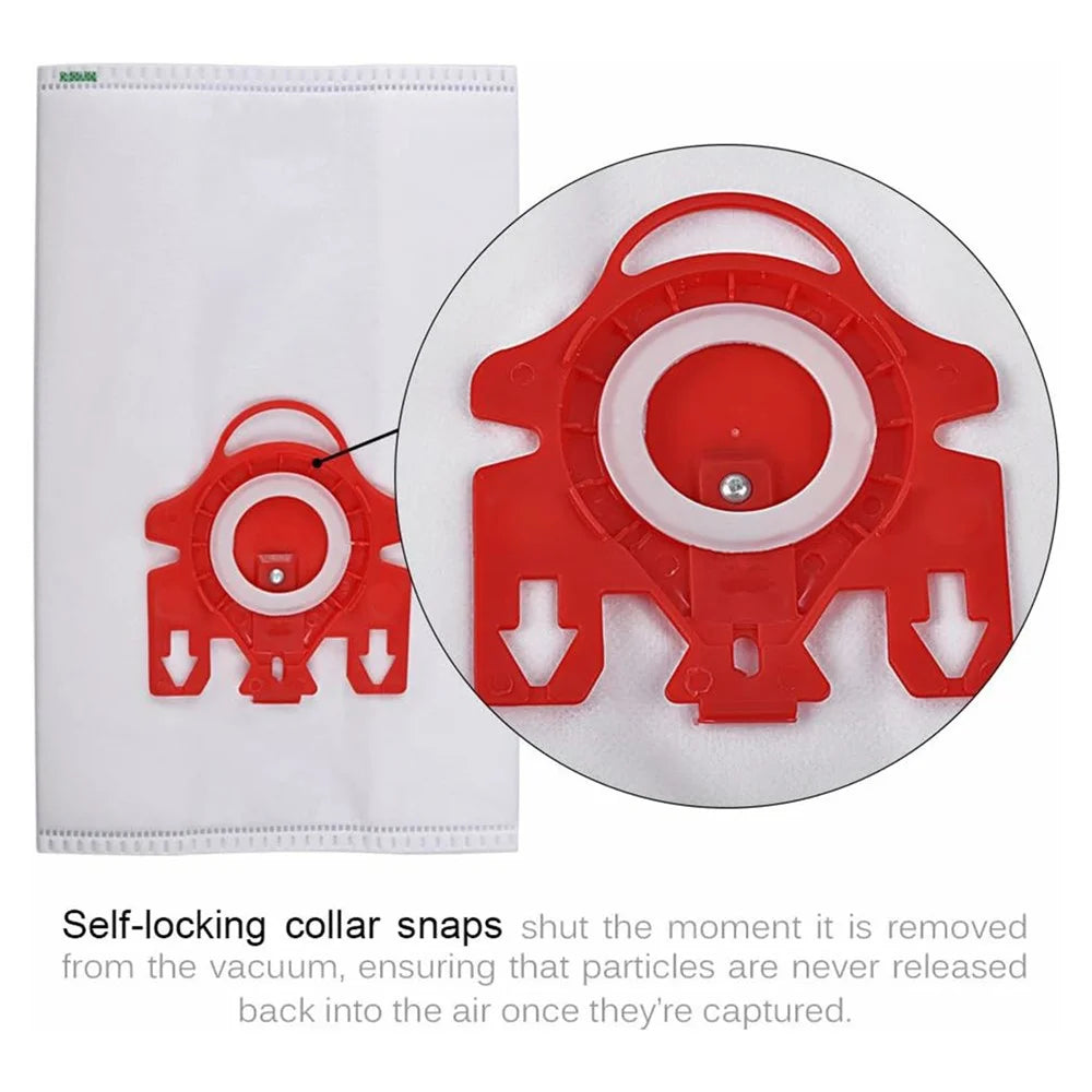 5Pcs / Set Self-Sealing Dust Bags for Miele S227 / S240 / S270 / S280 / S400 Vacuum Cleaner Replacement Parts - 5