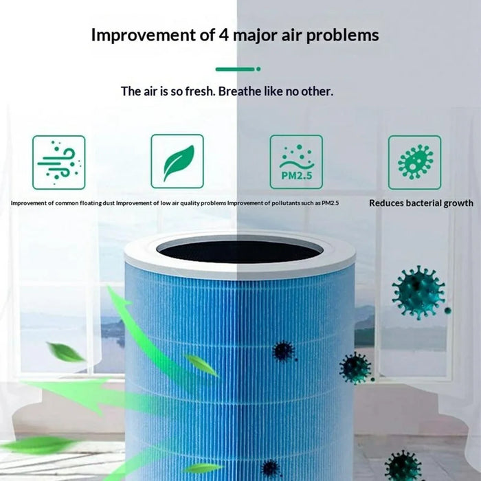 For Xiaomi Smart Air Purifier 4 Lite Filter H13 Class HEPA Dust Filter Replacement - Blue - 2