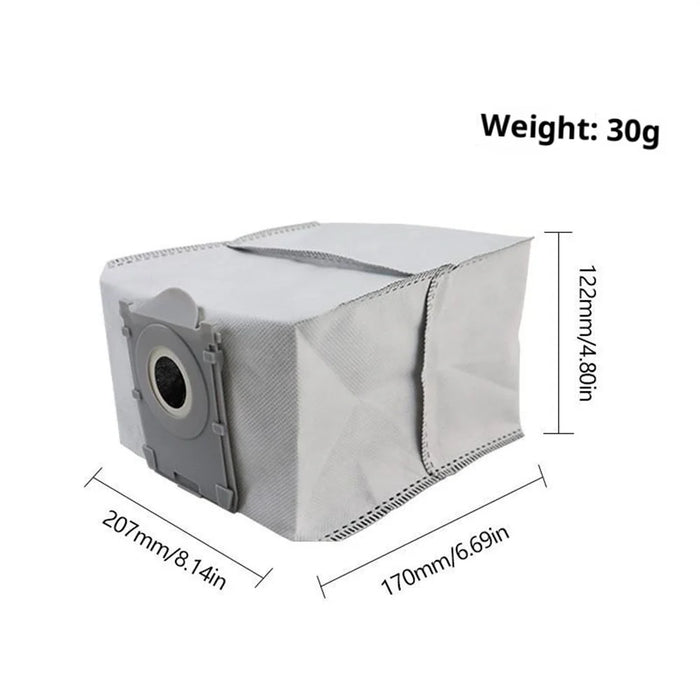 Dust Bag for Ecovacs Deebot T50 Pro / X8 Pro / T80 / X9 Robot Vacuum Antibacterial Dust Pouch Replacement - White - 5