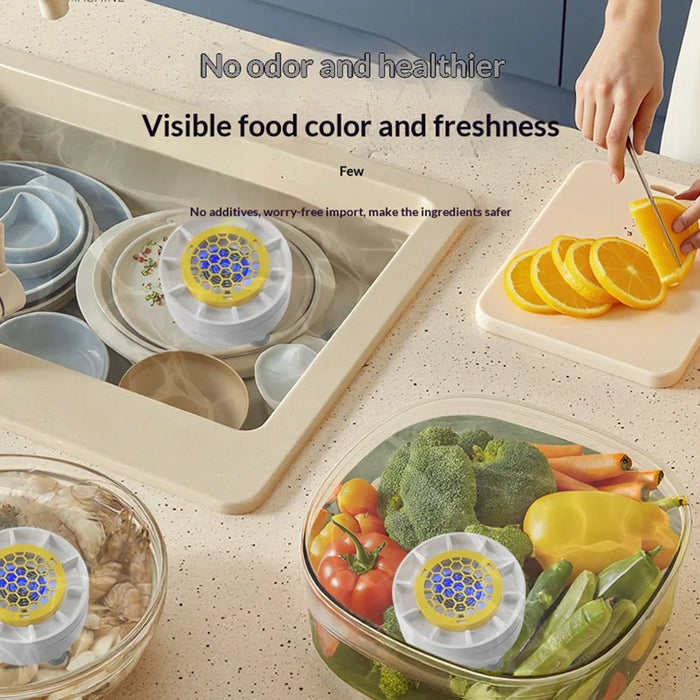IPX7 Waterproof Kitchen Wireless Ultrasonic Fruit Vegetable Washer Food Purifier Sterilization Washing Machine - White - 3