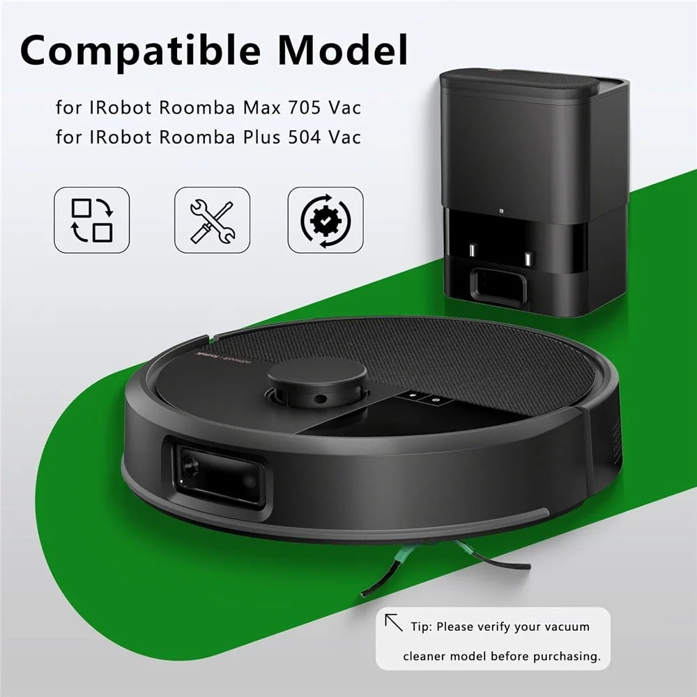 For iRobot Roomba Max 705 Vac / Plus 504 Vac Side Brush Edge Sweeping Brush Vacuum Cleaner Replacement Part - 6