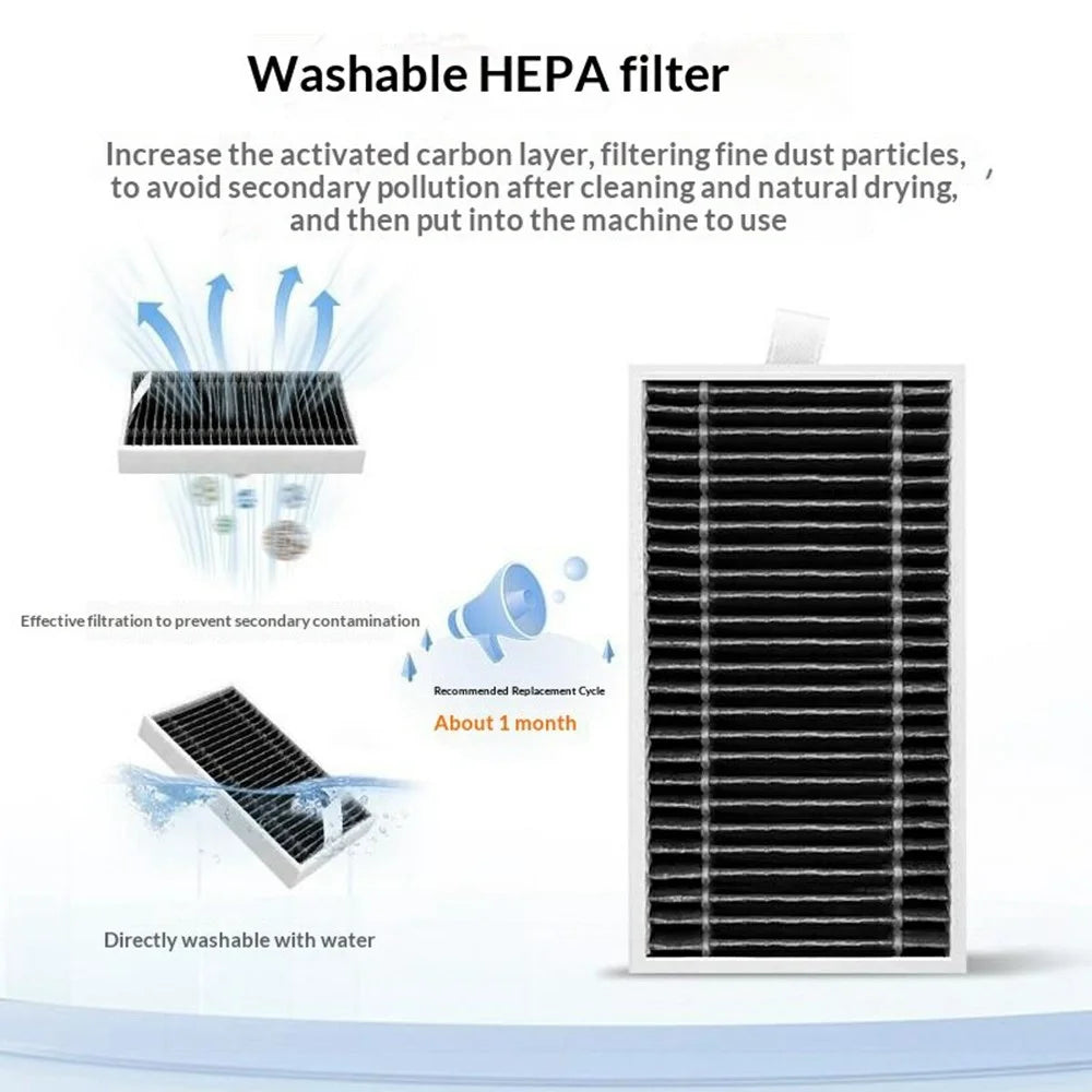 For Ecovacs Deebot X12 / T90 Activated Carbon HEPA Filter Robot Vacuum Cleaner Part - 2