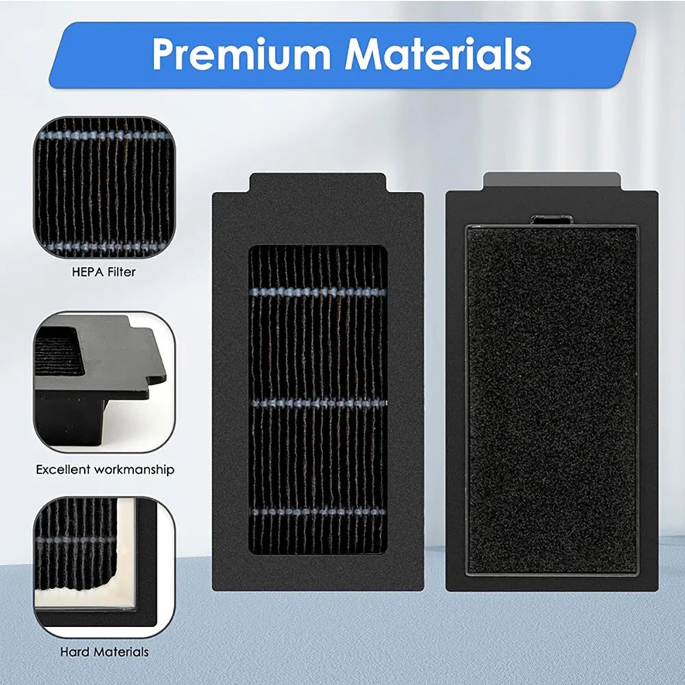 JUNSUNMAY 4Pcs HEPA Filter for Ecovacs Deebot T50 Pro  /  T50 Max  /  T50 Omni  /  T50 Pro Omni Robot Vacuum Replacement Parts - 3