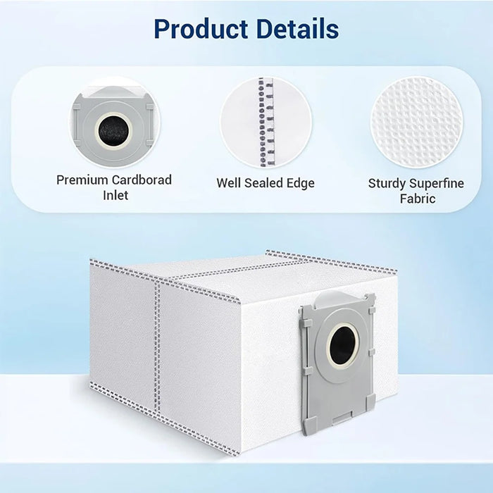 JUNSUNMAY 16Pcs  /  Set Replacement Parts Kit for Ecovacs Deebot T50 Pro  /  T50 Max  /  T50 Omni  /  T50 Pro Omni with Main Brush HEPA Filter Mop Pad Dust Bag - 5