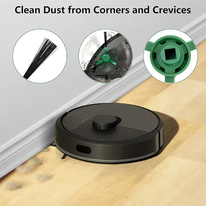 JUNSUNMAY 15Pcs / Set For iRobot Roomba Plus 505 Combo  /  405 Combo Replacement Parts Kit with Main Brush Filter Dust Bag Mop Pad - 4