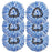 6PCS Mop Replacement Head Rotating Mop Refills for O-cedar EasyWring RinseClean - Blue - 1
