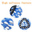 6PCS Mop Replacement Head Rotating Mop Refills for O-cedar EasyWring RinseClean - Blue - 2