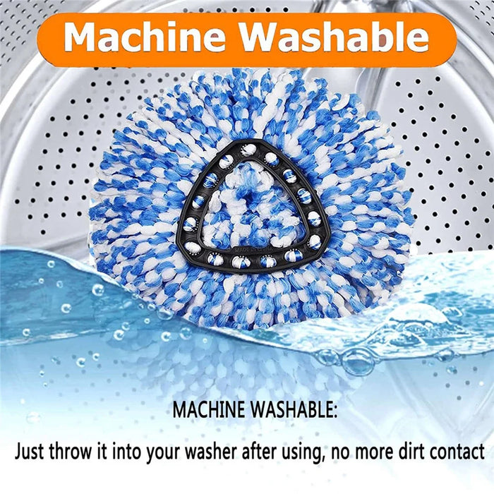 6PCS Mop Replacement Head Rotating Mop Refills for O-cedar EasyWring RinseClean - Blue - 5