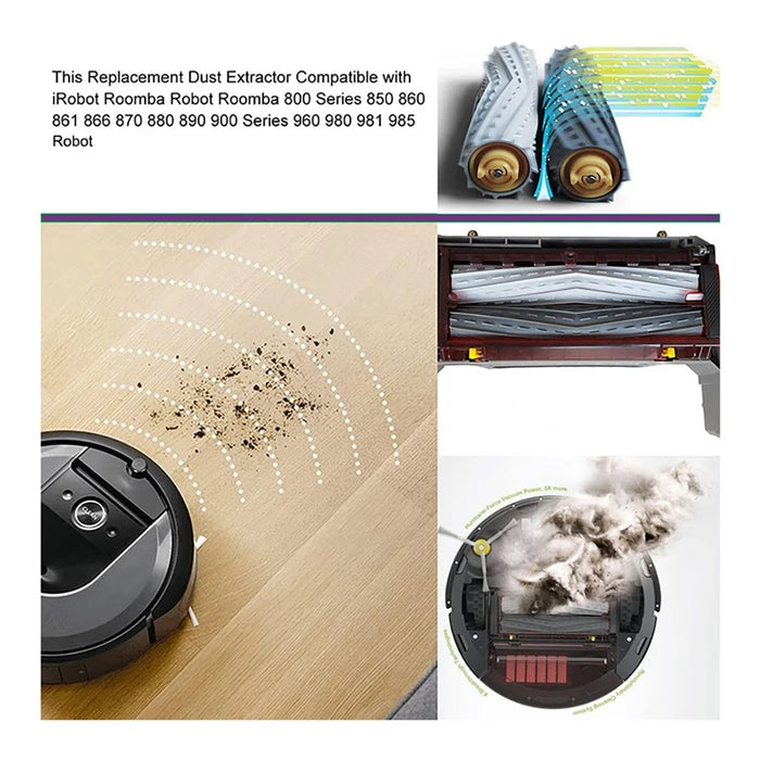 JUNSUNMAY 1 Set Main Brush for iRobot Roomba 860  /  870  /  880  /  960  /  980 Robot Vacuum Replacement Part - 5