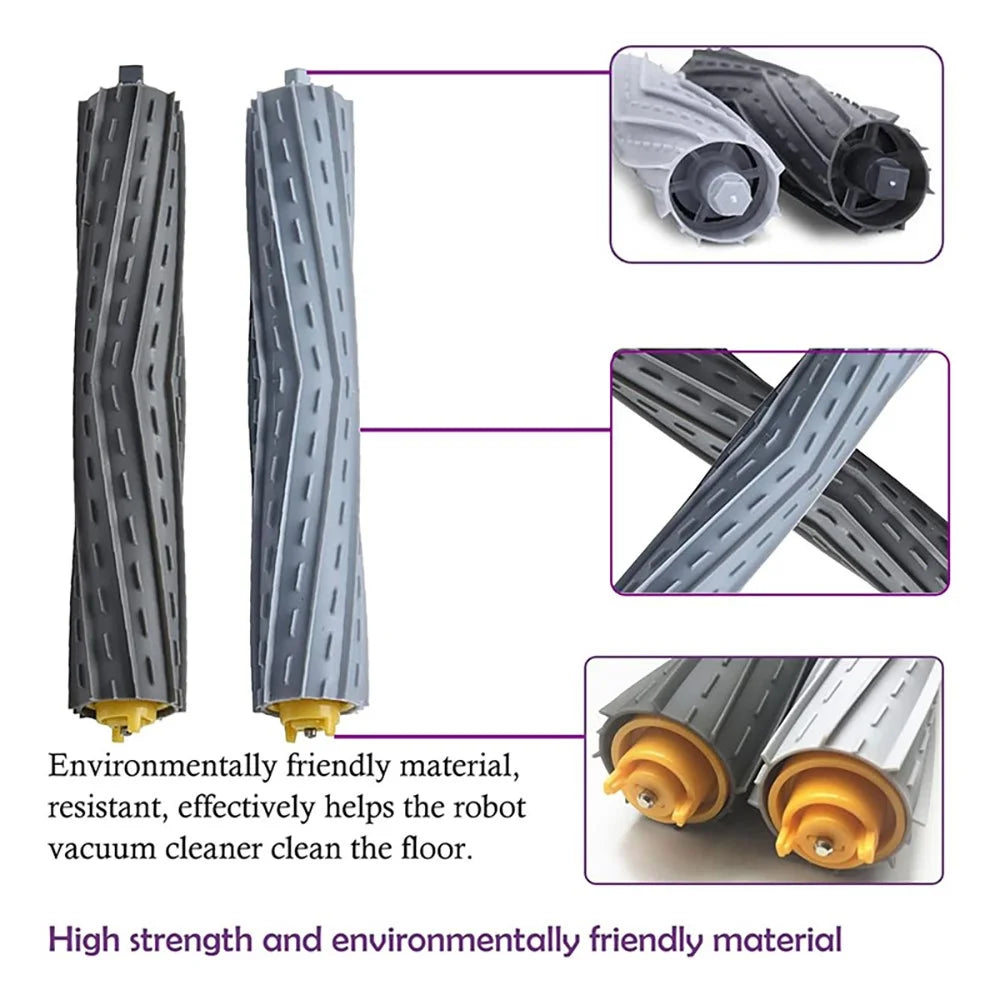 JUNSUNMAY 2 Sets Main Brush for iRobot Roomba 860 / 870 / 880 / 960 / 980 Robot Vacuum Replacement Part - 3