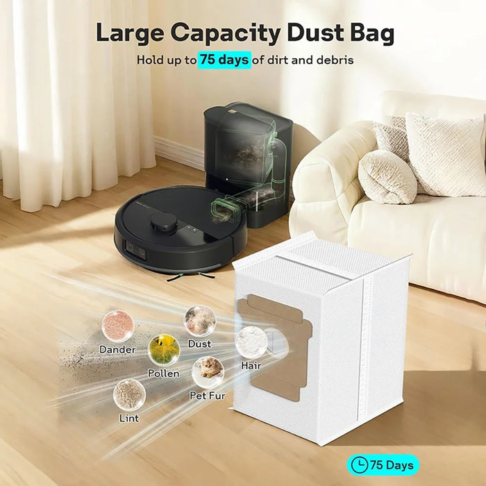 JUNSUNMAY 12Pcs Main Brush Filter Dust Bag Set for iRobot Roomba Max 705 Combo  /  Roomba Plus 504 Vac Robot Vacuum Replacement Parts Kit - 5