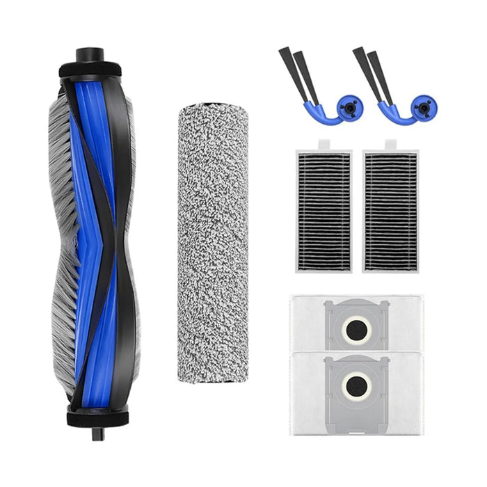 JUNSUNMAY 8Pcs  /  Set For Ecovacs Deebot X9 Pro Omni  /  X9 Pro Main Brush Filter Dust Bag Replacement Parts Kit Robot Vacuum Accessories - 1