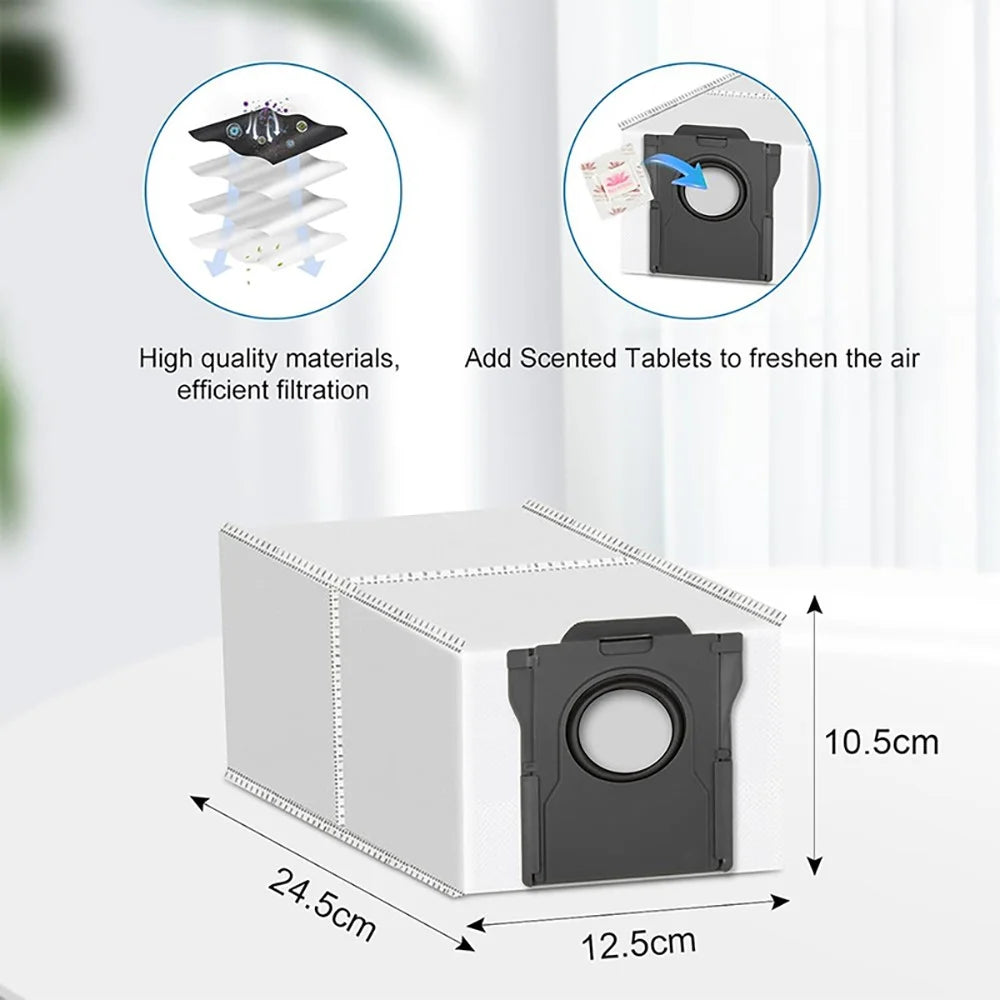 JUNSUNMAY 18Pcs  /  Set Robot Vacuum Accessories Kit for Dreame X50 Ultra Complete  /  L40S Pro Ultra  /  L40s Ultra with Main Brush Mop Pad Filter Dust Bag - 7