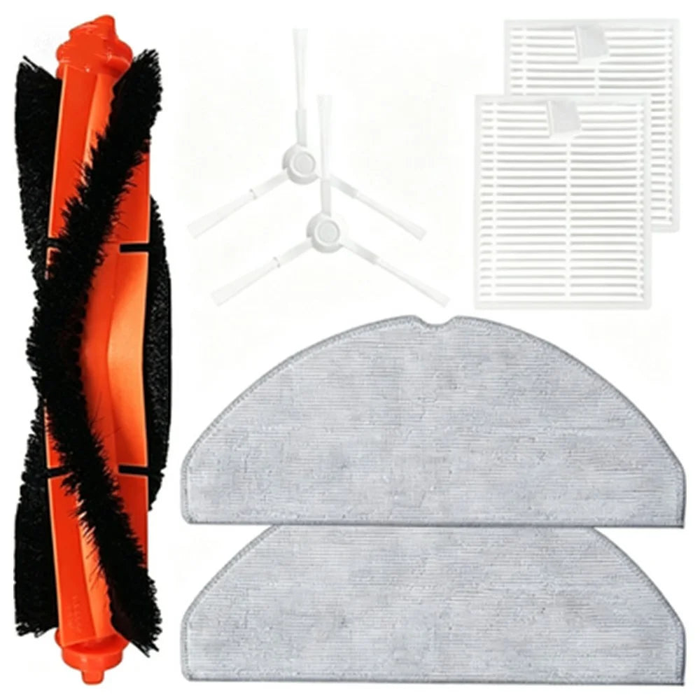 7Pcs / Set For Xiaomi Robot Vacuum S20 (D106) Main Brush Side Brush HEPA Filter Mop Cloth - 1