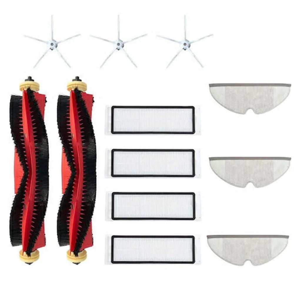 12Pcs / Set Main Brush HEPA Filter Mop Pad Kit for Roborock E4 / E5 / S5 / S5 Max / S52 / S55 / S6 / S6 Pure - 1