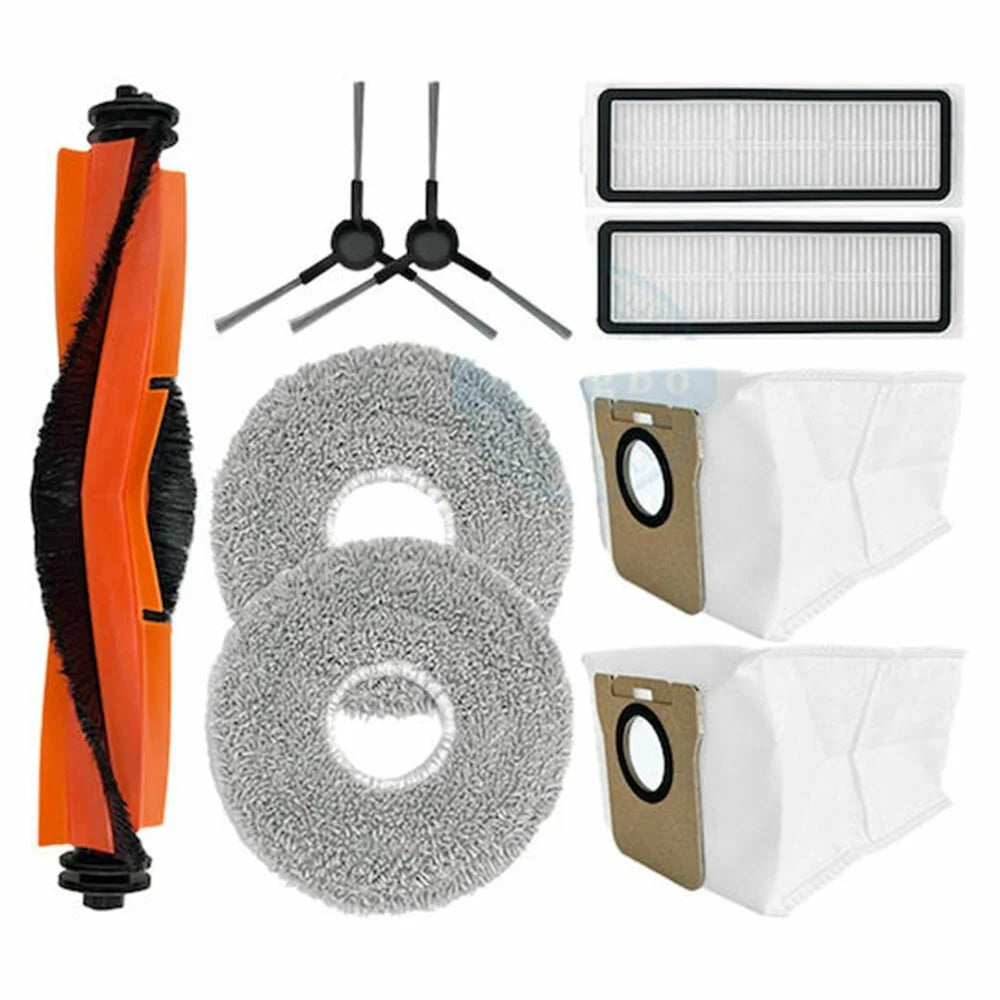 9Pcs / Set For Xiaomi Robot Vacuum X20+ / X10+ Robot Vacuum Replacement Parts with Main Brush Filter Dust Bag - 1