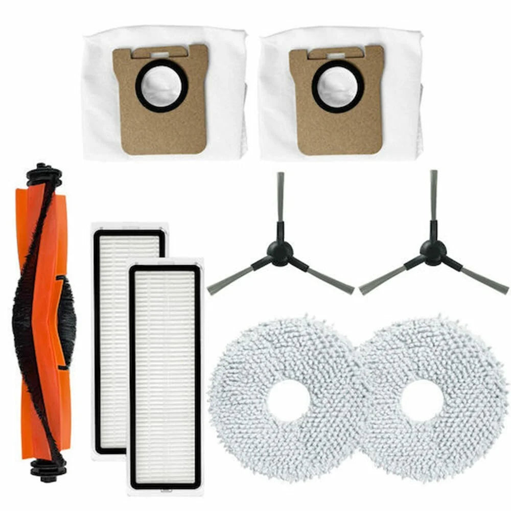 9Pcs / Set For Xiaomi Robot Vacuum X20+ / X10+ Robot Vacuum Replacement Parts with Main Brush Filter Dust Bag - 2