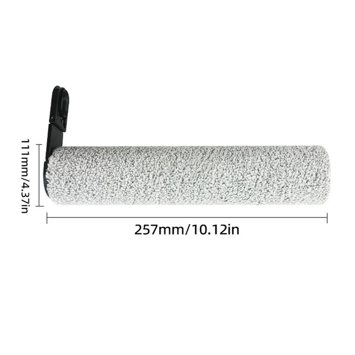 Vacuum Cleaner Roller Brush for Roborock A30 / A30 Pro / A30 Pro Combo Microfiber Cleaning Head Roller Brush - Grey - 4