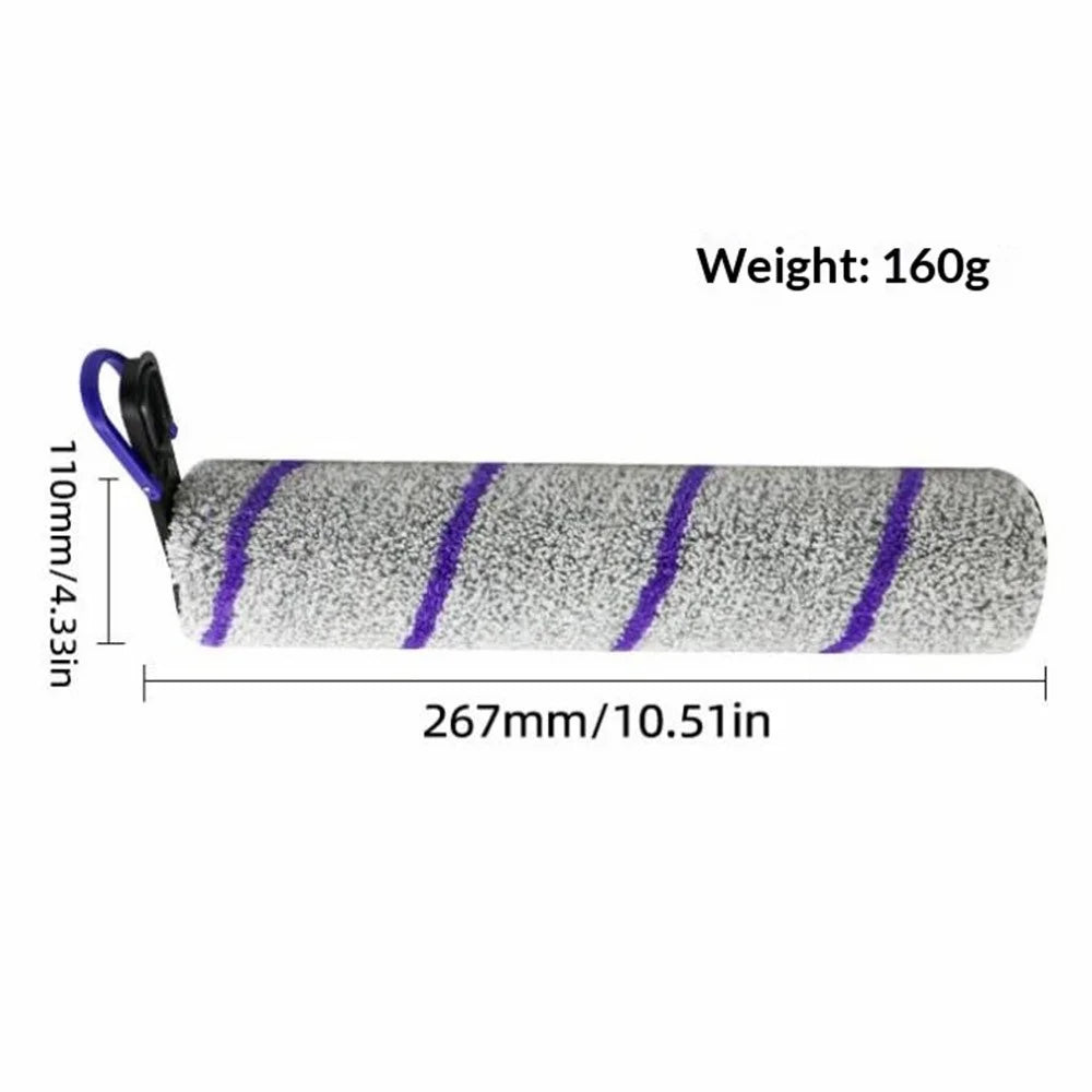 For Narwal S2 / F1 Floor Washer Main Brush Roller Microfiber Cleaning Head Replacement Parts - 4