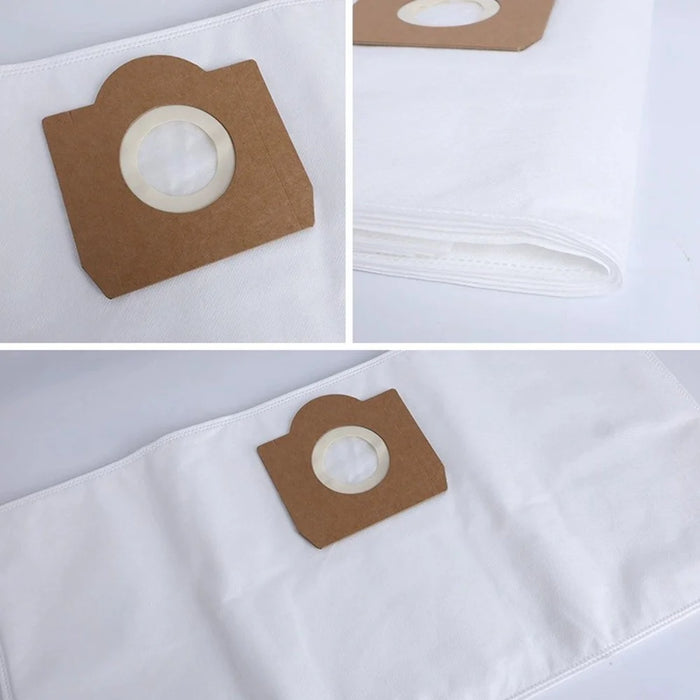 For Karcher WD 3 Non-woven Fabric Dust Bag Vacuum Cleaner Dust Collection Bag Replacement Part - White - 3