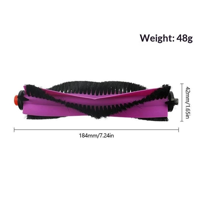 Main Brush Roll for Midea V15 Pro  /  V15 Max  /  V15 Pro Mini Robot Vacuum  Replacement Part - Purple - 4