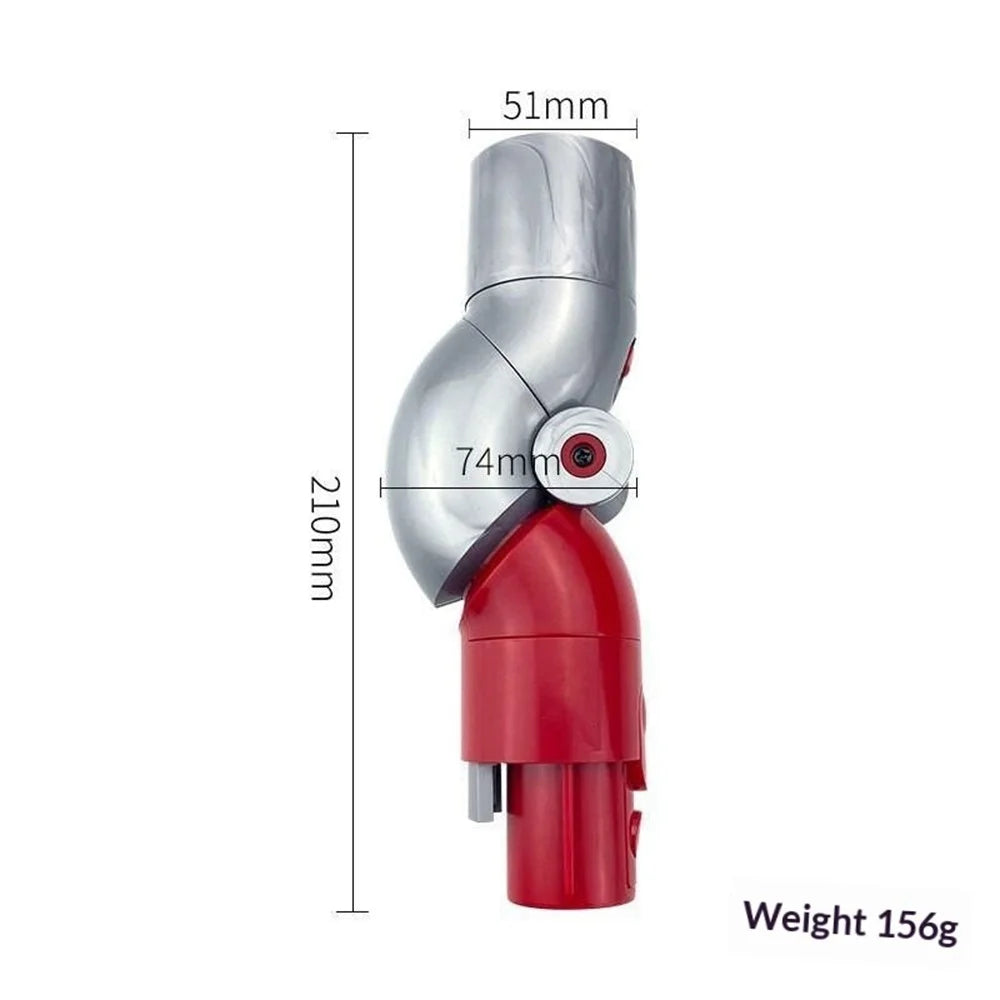 Vacuum Cleaner Swivel Adapter Connector for Dyson V7  /  V8  /  V10  /  V11 Universal Joint Cleaning Converter Tool - Red - 4
