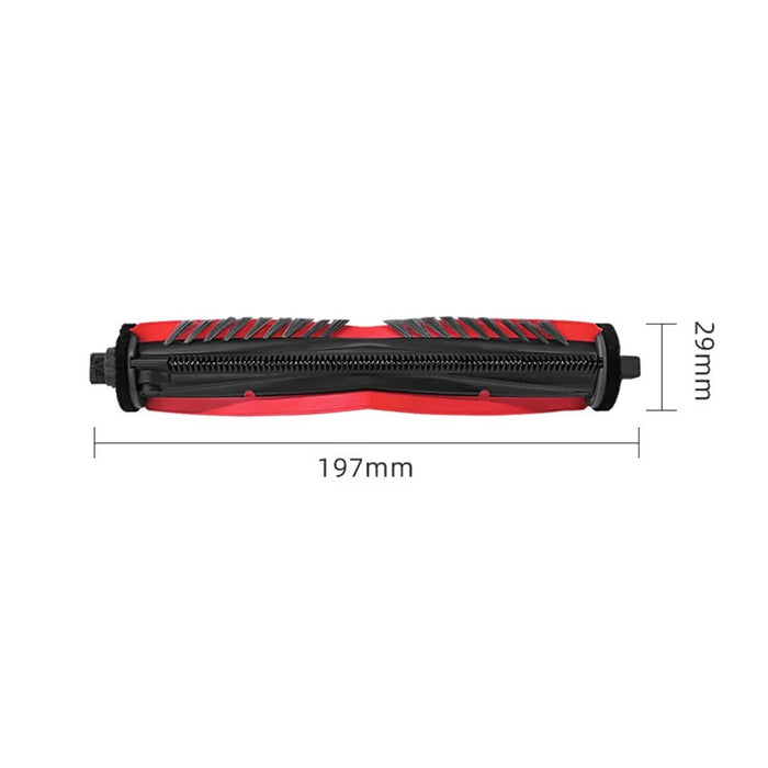 For Roborock G30 Space / Saros Z70 Main Brush Vacuum Cleaner Roller Brush Replacement Part - Black+Red - 3