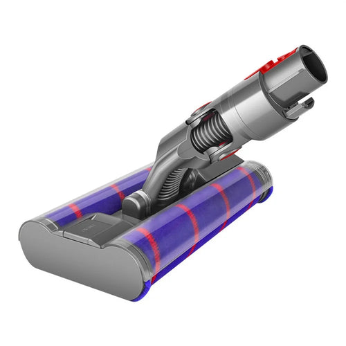 Dual Row Soft Roller Brush for Dyson V7 / V8 / V10 / V11 / V15 Vacuum Cleaner Floor Attachment with LED Light - 1