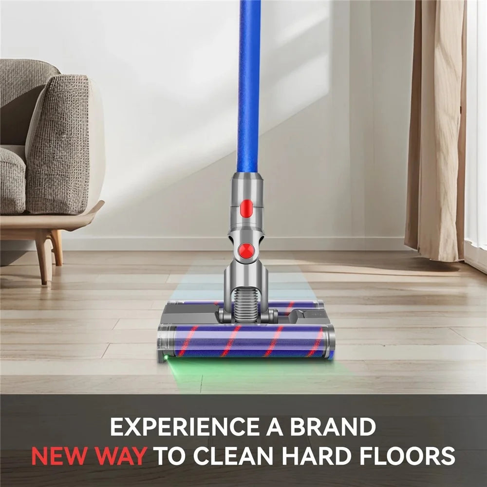 Dual Row Soft Roller Brush for Dyson V7 / V8 / V10 / V11 / V15 Vacuum Cleaner Floor Attachment with LED Light - 2
