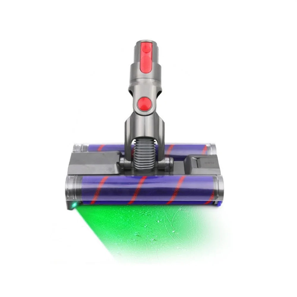Dual Row Soft Roller Brush for Dyson V7 / V8 / V10 / V11 / V15 Vacuum Cleaner Floor Attachment with LED Light - 4