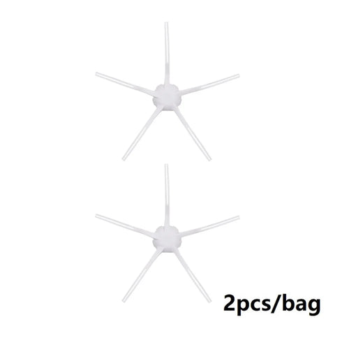 2Pcs Soft 5 Arms Side Brushes for Dreame X10 / W10S / W10S Pro / S10 / S10 Pro / S10 Plus / S10 Pro Plus / X20 Vacuum Cleaner Parts - 1