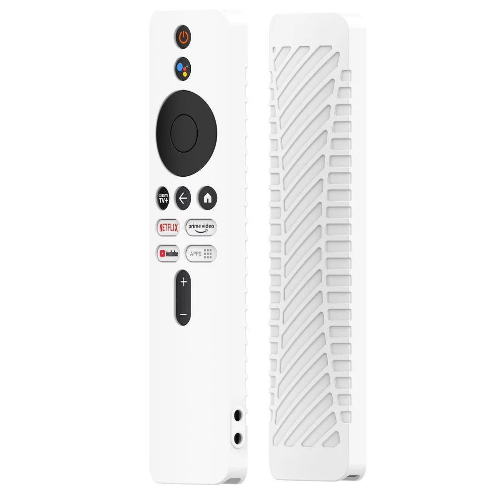 For Xiaomi TV Stick 4K Remote Control Case Protective Cover Drop Resistant Silicone Shell - White - 1