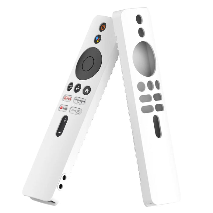 For Xiaomi TV Stick 4K Remote Control Case Protective Cover Drop Resistant Silicone Shell - White - 3