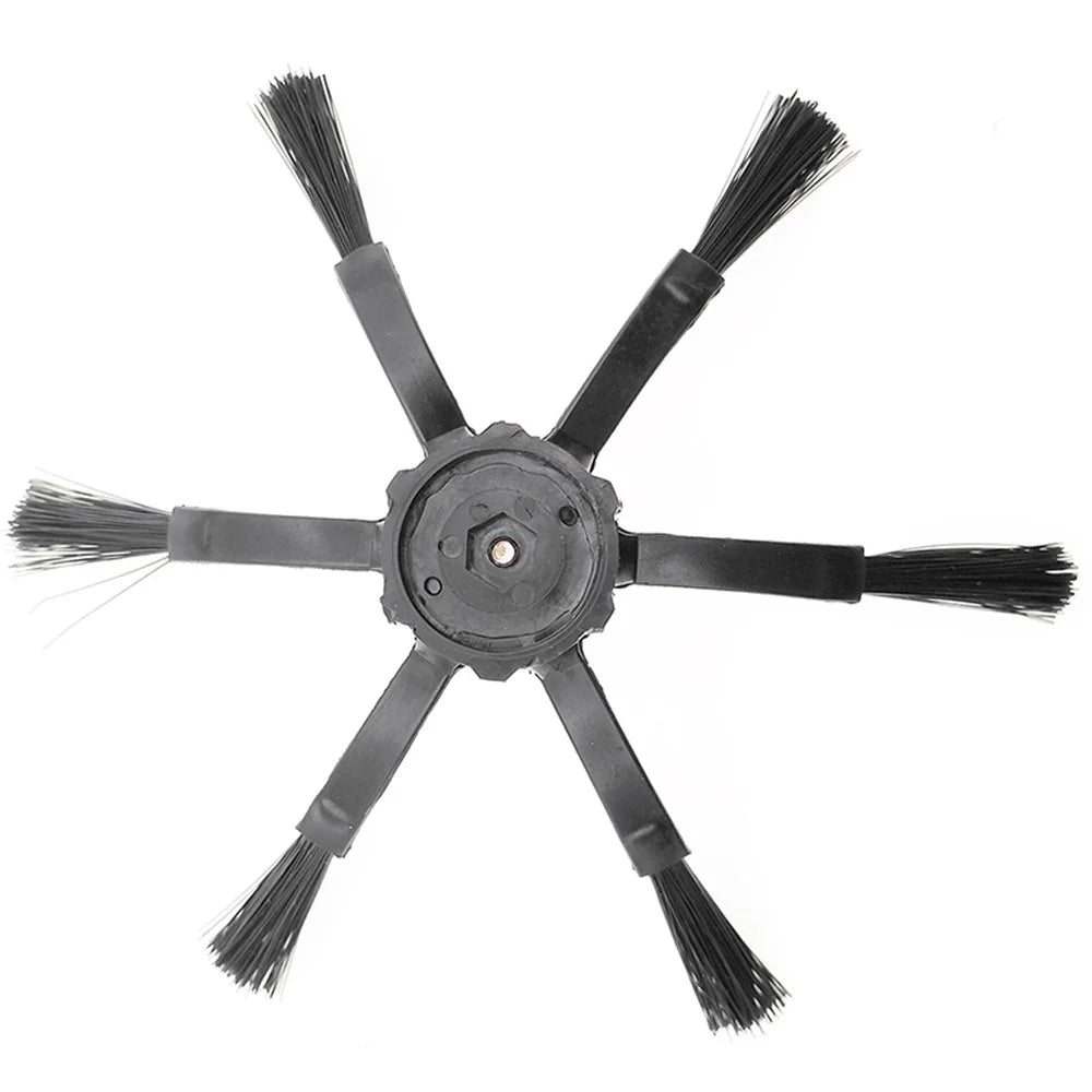 2Pcs 6-Armed Side Brush for Roborock S5 / S6 / S5 Max / S6 Max / S7 / S7 MaxV / S8 / S8+ / S8 Ultra Vacuum Cleaner Electric Sweeper Parts (Black) - 4