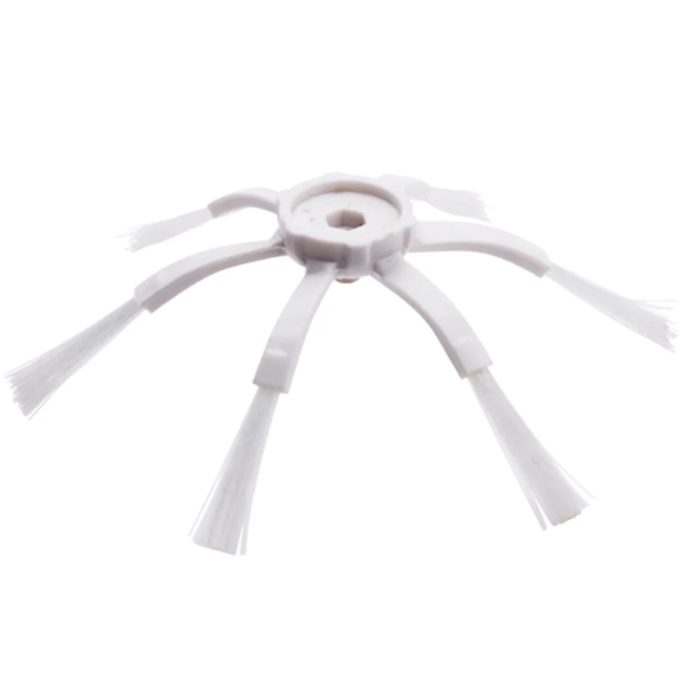 2Pcs 6-Armed Side Brush for Roborock S5 / S6 / S5 Max / S6 Max / S7 / S7 MaxV / S8 / S8+ / S8 Ultra Sweeper Cleaner Parts (White) - 2