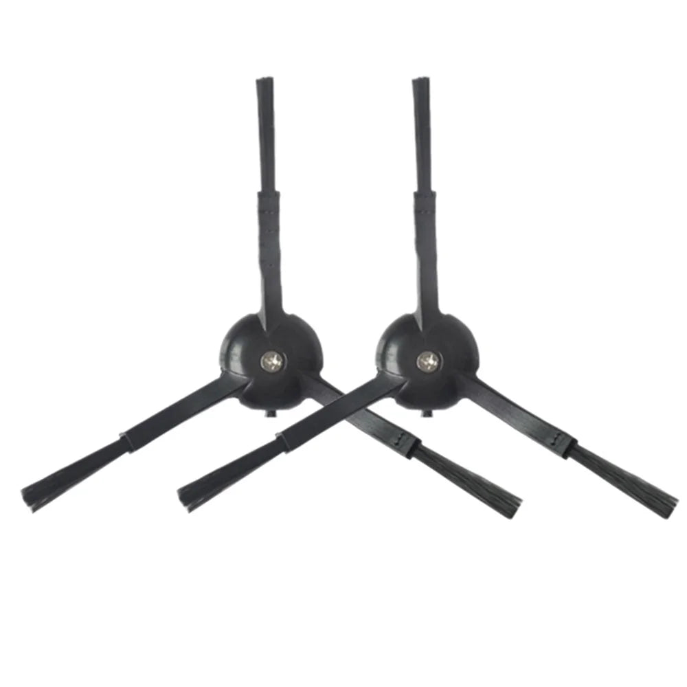 2Pcs 3 Arms Side Brush for Roborock S50 / S55 / S5 Max / S6 / S8 Robot Vacuum Cleaner Replacement Part - Black - 1