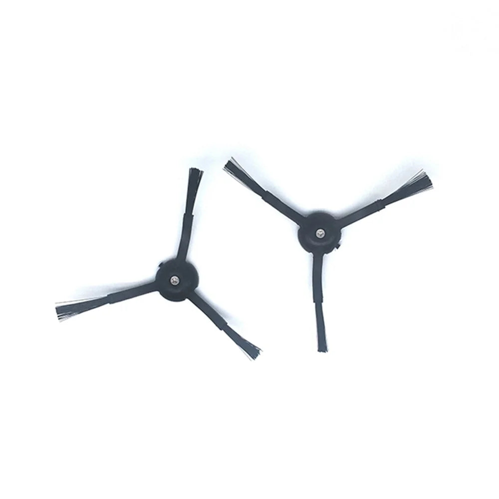 2Pcs 3 Arms Side Brush for Roborock S50 / S55 / S5 Max / S6 / S8 Robot Vacuum Cleaner Replacement Part - Black - 2