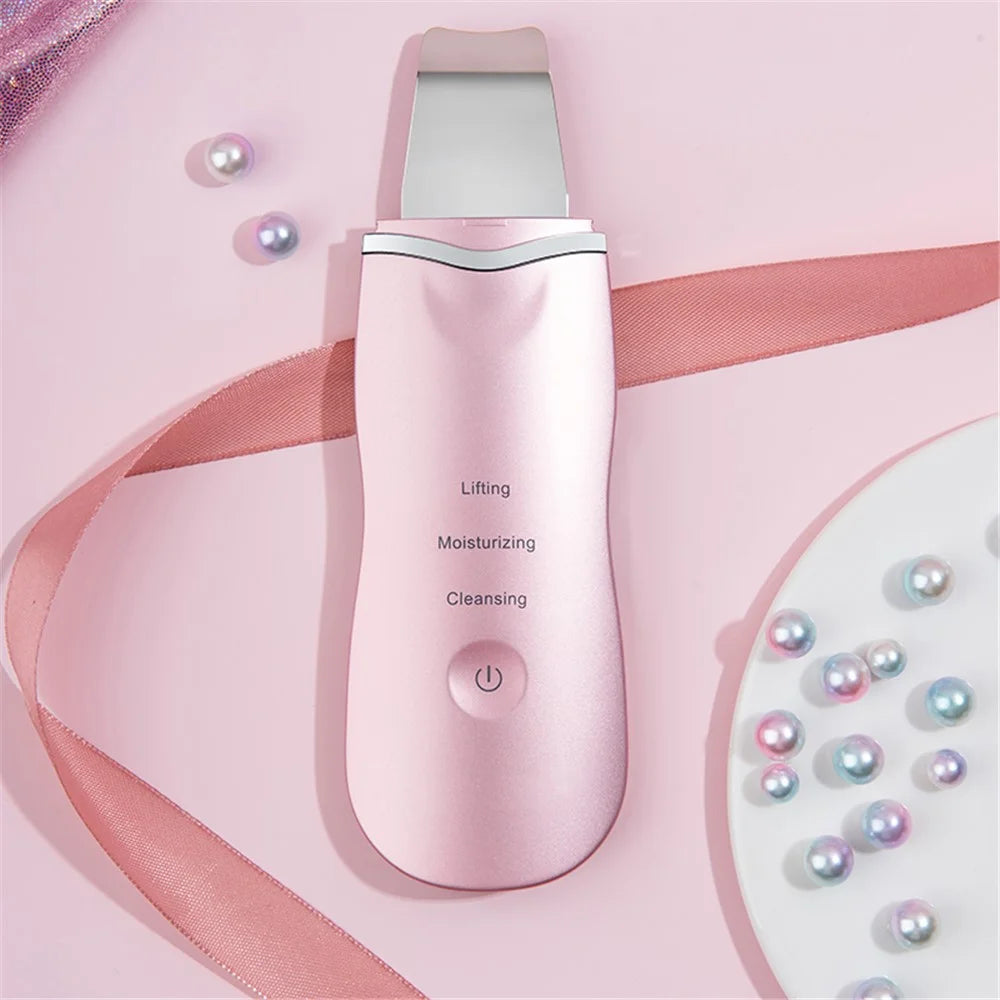 CS-3 Ultrasonic Facial Cleanser Blackhead Remover Facial Spatula Pore Cleaning Beauty Device Gift - 7