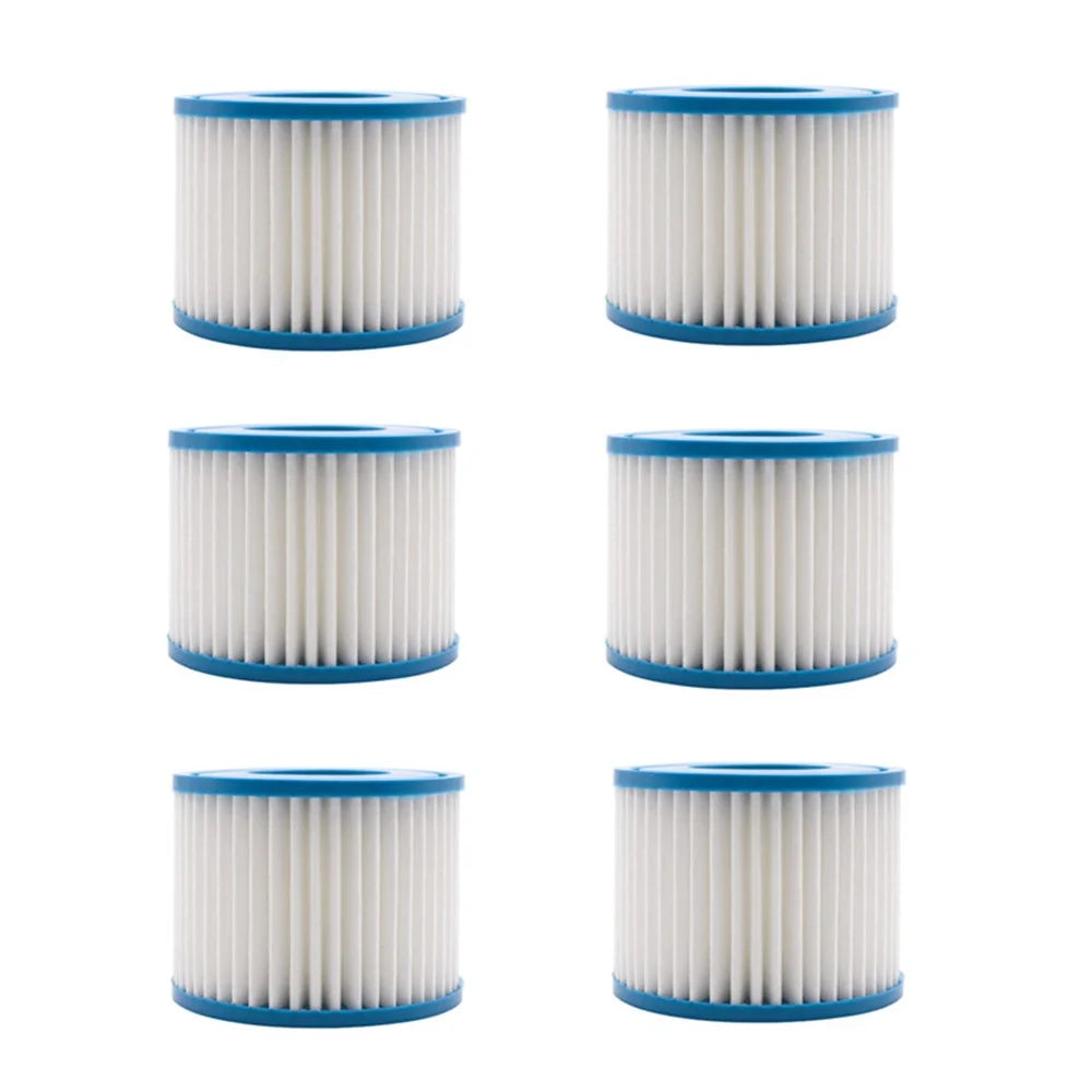 6Pcs For Bestway VI / Lay-Z-Spa Miami / 58323 Replacement Swimming Pool Filter Spare Parts - 1